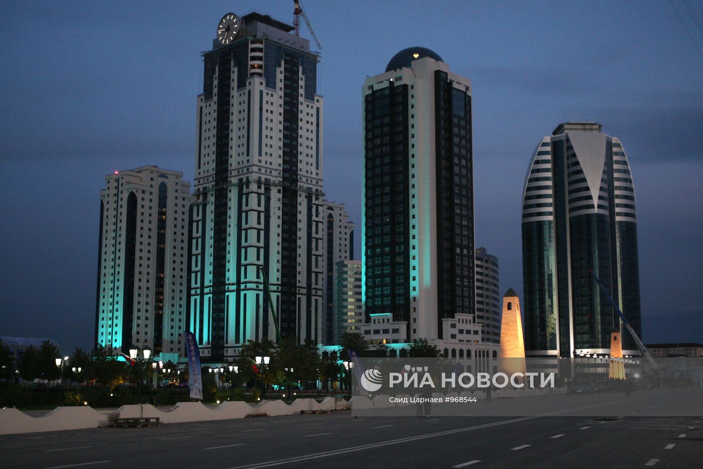 Подготовка к празднованию Дня города в Грозном