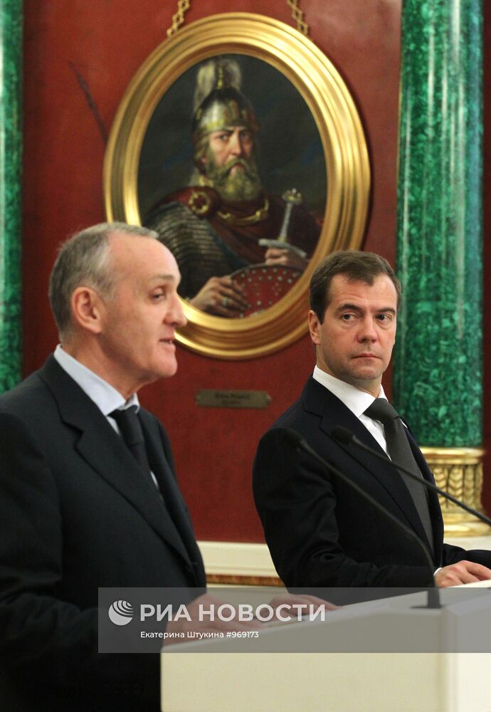 Первый официальный визит в Россию президента Абхазии