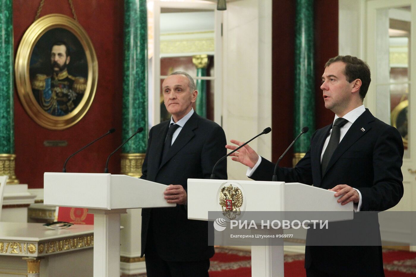 Первый официальный визит в Россию президента Абхазии