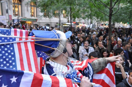 Акции протеста в Нью-Йорке