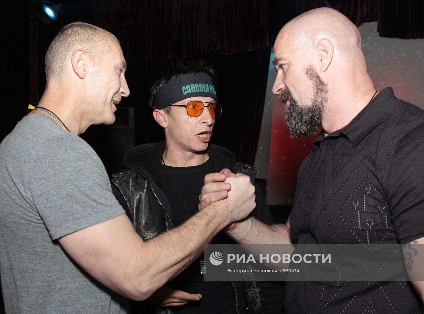 Вечеринка по поводу окончания съемок фильма "Соловей-разбойник"