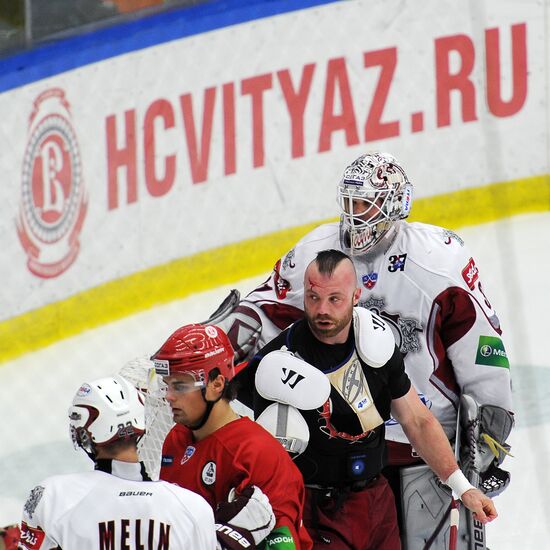 Хоккей. КХЛ. Матч "Витязь" (Чехов) - "Динамо" (Рига)
