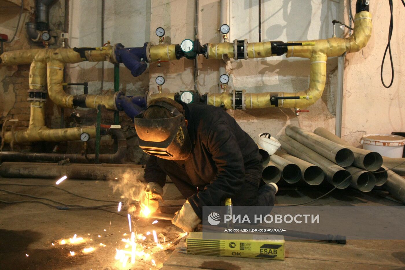 Работа коммунальных служб в Новосибирске