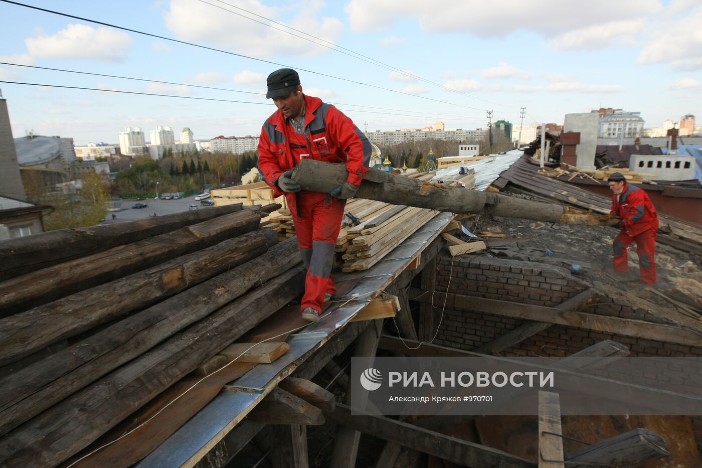Работа коммунальных служб в Новосибирске
