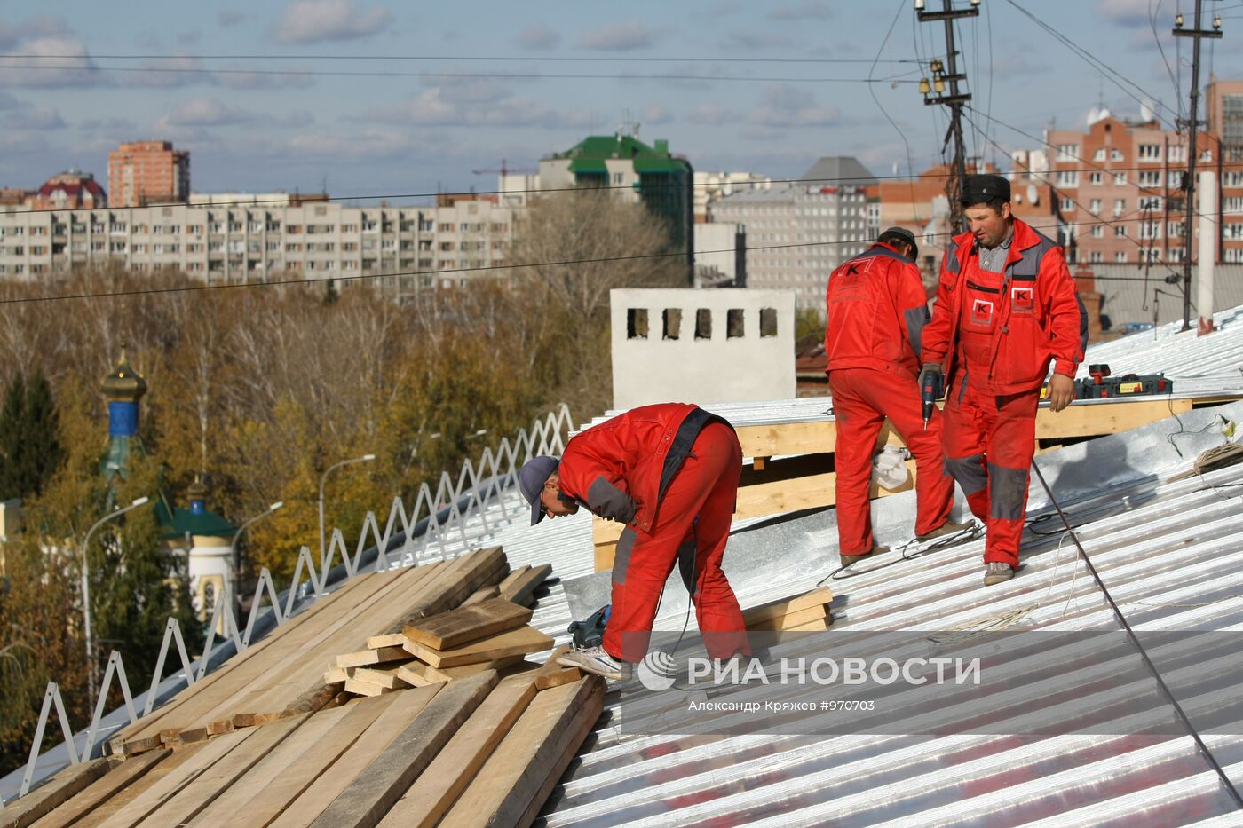 Работа коммунальных служб в Новосибирске