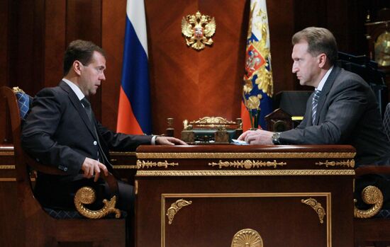 Встреча Д.Медведева с И.Шуваловым