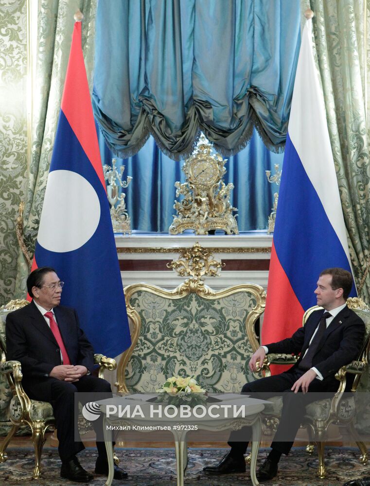 Переговоры Д.Медведева и Т.Сайнясонa в Кремле