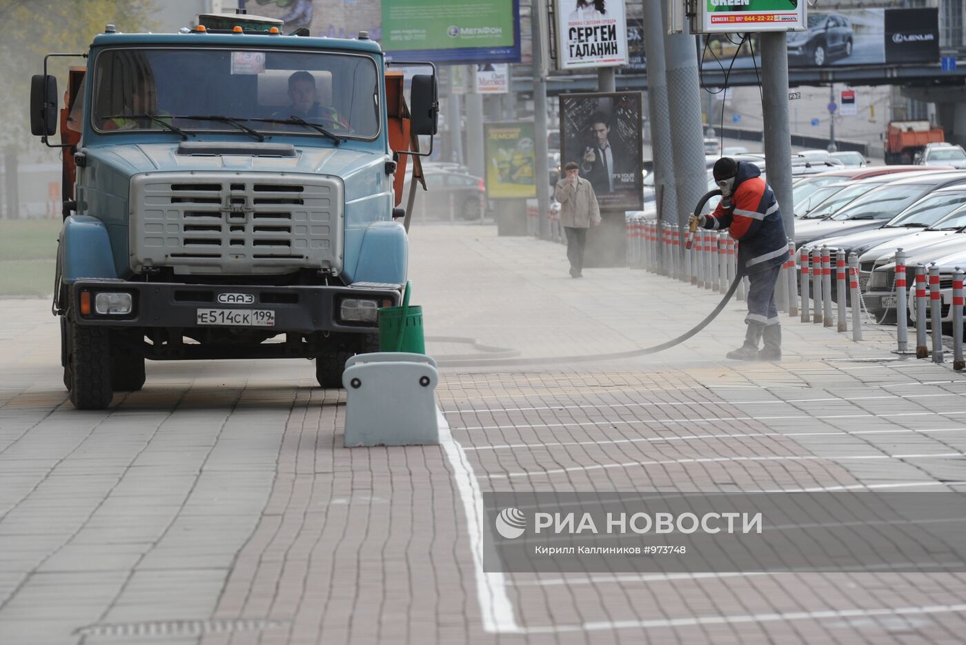 Смывка разметки с автомобильных парковок в Москве