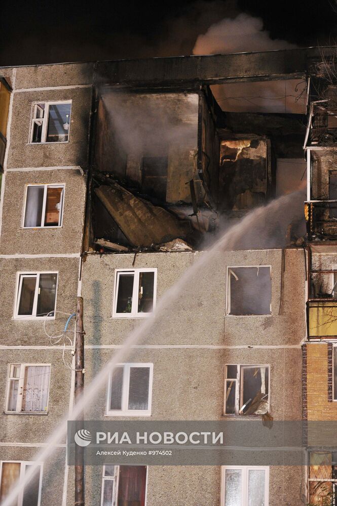 Взрыв бытового газа в жилом доме в подмосковных Бронницах