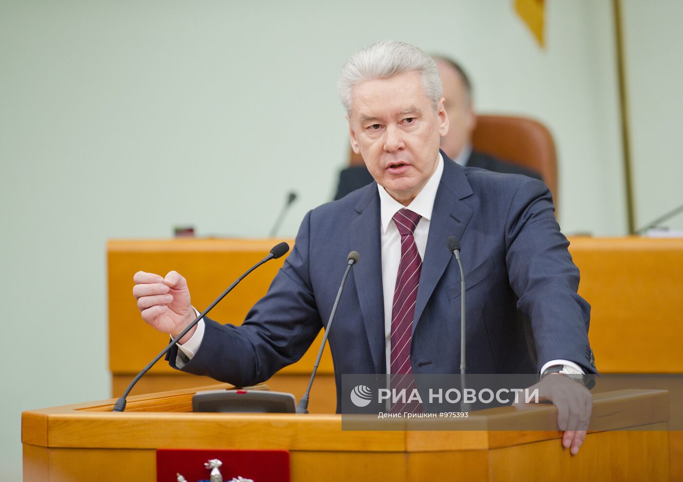 С.Собянин выступает с отчетом перед депутатами Мосгордумы