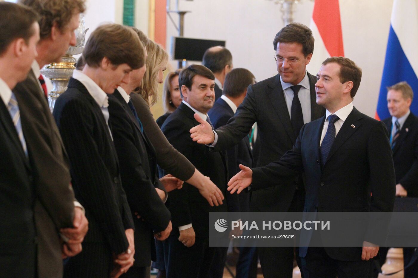Переговоры Д.Медведева и М.Рютте в Кремле