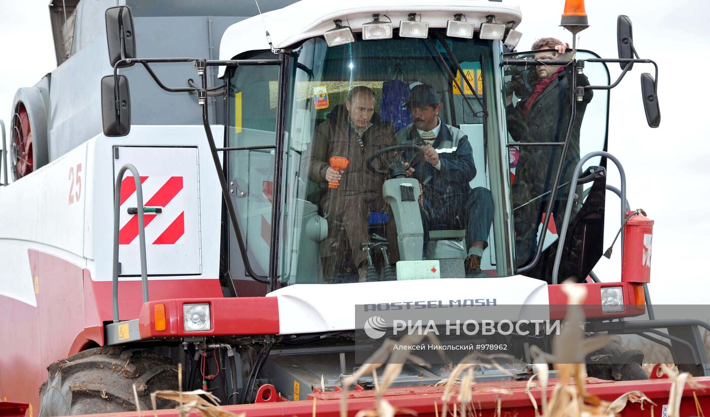 Рабочая поездка Д.Медведева и В.Путина в Ставрополь