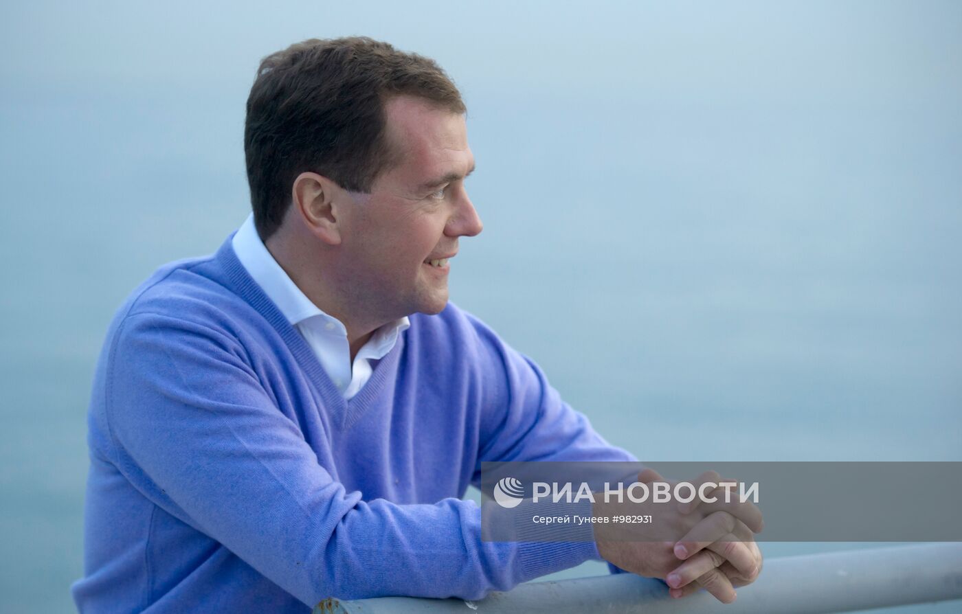 Дмитрий Медведев в сочинской резиденции "Бочаров ручей"