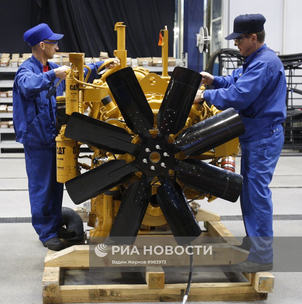 Запуск производства самосвалов Caterpillar в Ленобласти