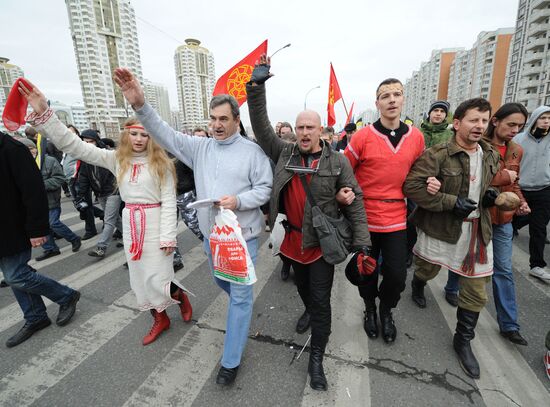 Акция "Русский марш" в Москве