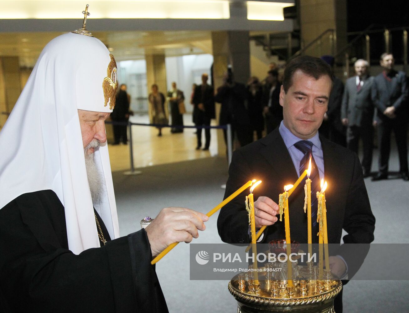 Посещение Д. Медведевым выставки-форума "Православная Русь"