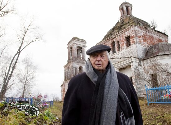 Визит Юрия Любимова в город Данилов Ярославской области