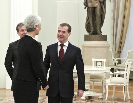 Д.Медведев встретился с К.Лагард