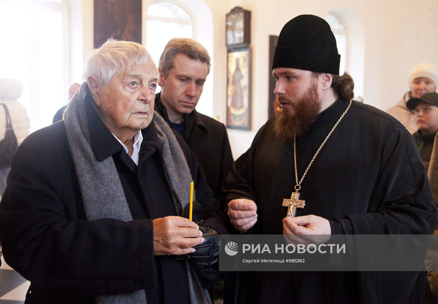 Визит Юрия Любимова в город Данилов Ярославской области