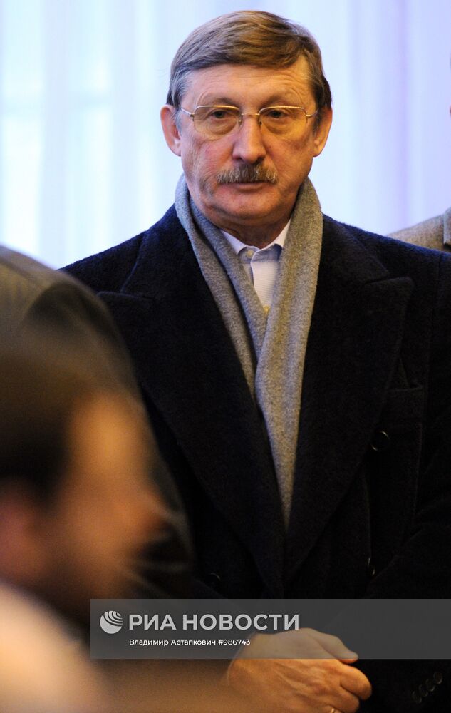 Церемония прощания с тренером Валентином Ивановым