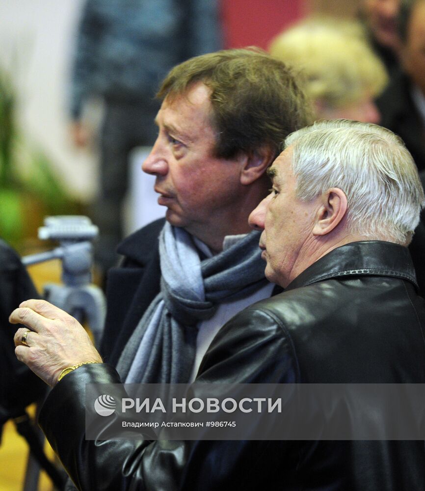 Церемония прощания с тренером Валентином Ивановым