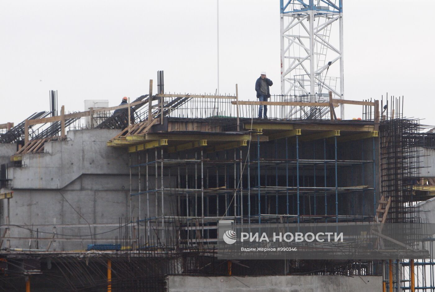 Строительство стадиона "Зенит" в Санкт-Петербурге