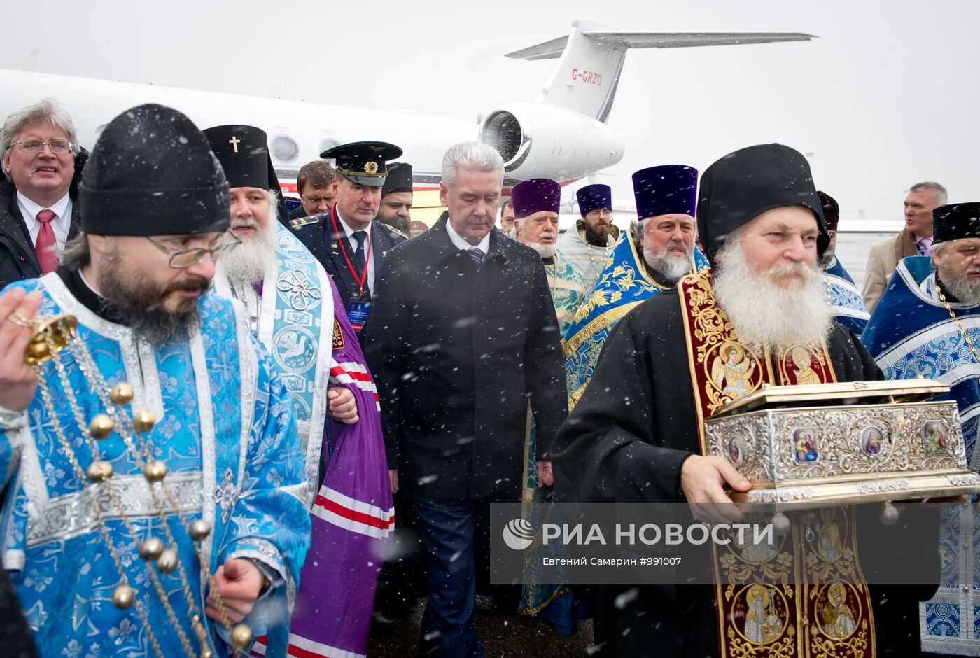 Встреча Пояса Пресвятой Богородицы в аэропорту "Внуково-3"