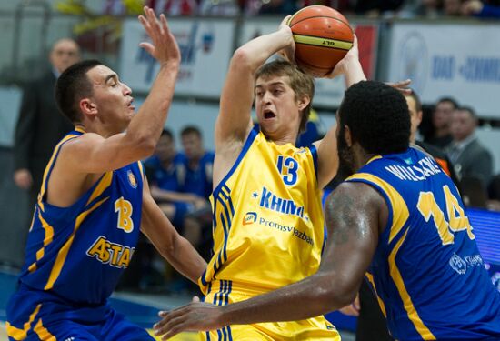 Баскетбол. Единая Лига ВТБ. Матч "Химки" - "Астана"