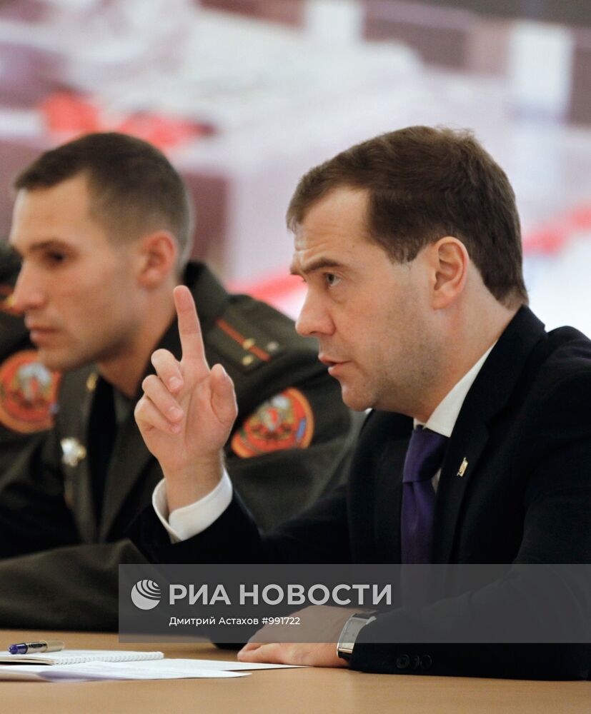 Рабочая поездка Д. Медведева во Владикавказ