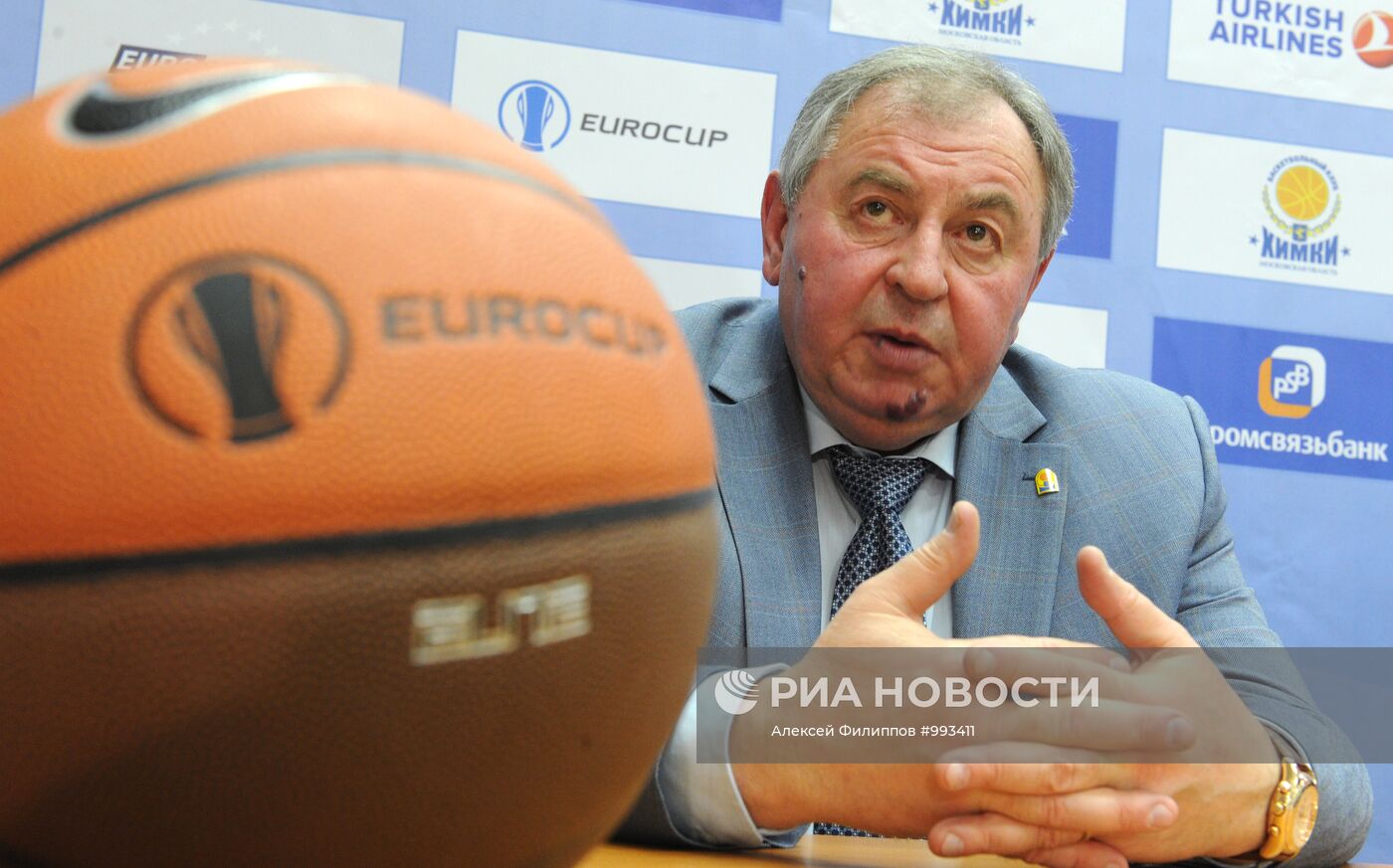 Пресс-конференция гендиректора баскетбольной Евролиги Ж.Бертомеу