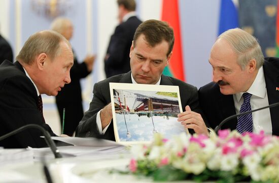 Заседание Высшего госсовета Союзного государства РФ и Белоруссии