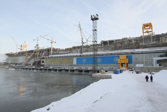 Строительство Богучанской ГЭС