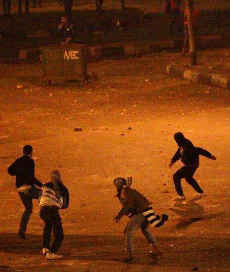 В Каире произошли столкновения торговцев с демонстрантами