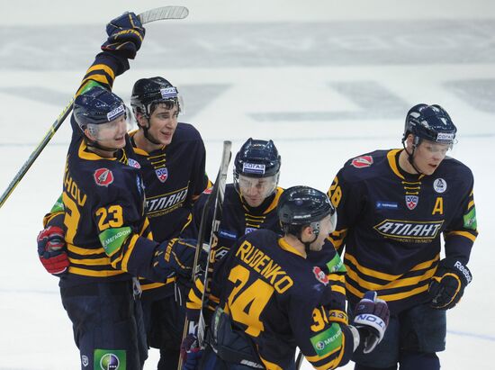 Хоккей. КХЛ. Матч "Атлант" - "Витязь"