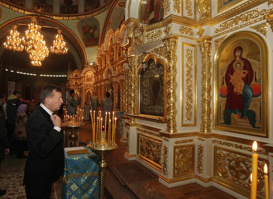 В.Зубков в Казанском кафедральном соборе в Волгограде