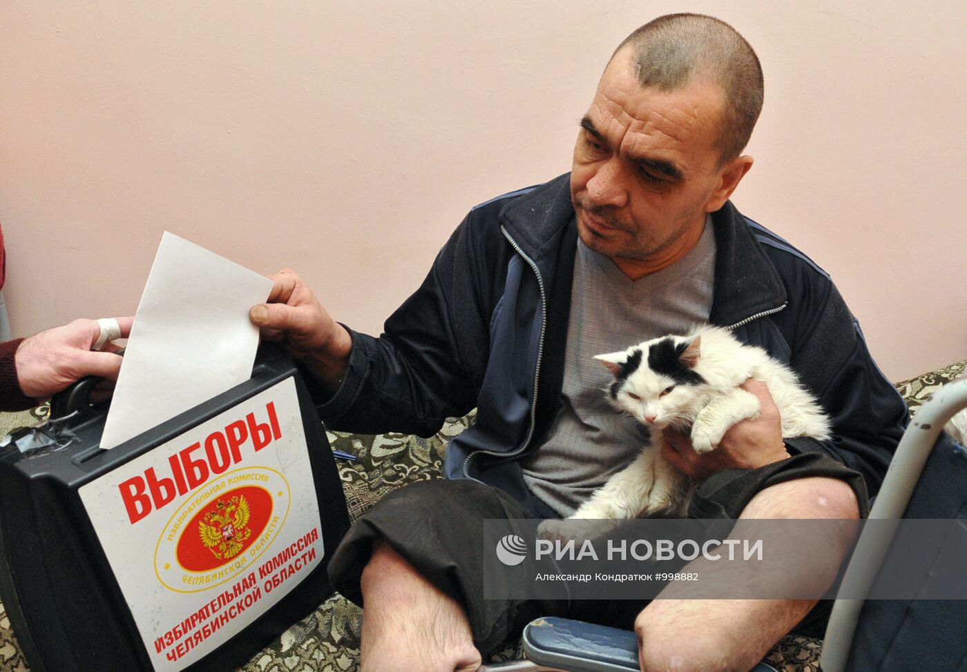 Голосование в городской больнице №1 в Челябинске