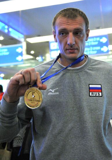 Возвращение мужской сборной России по волейболу в Москву