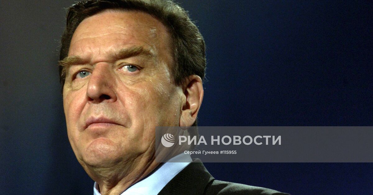 ГЕРХАРД ШРЕДЕР | РИА Новости Медиабанк