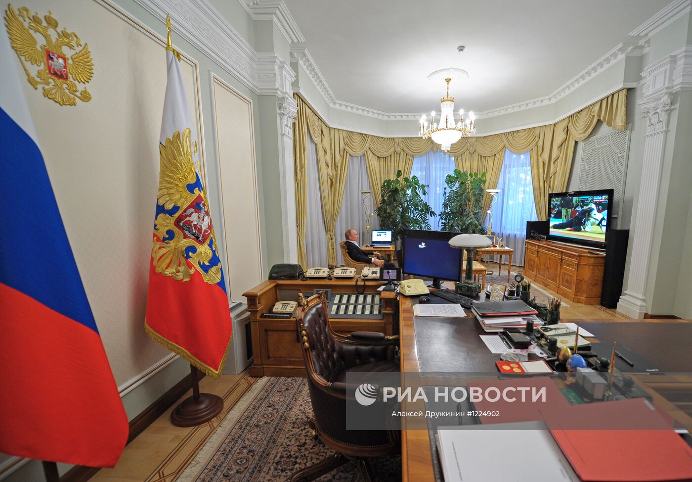 Резиденция Путина в Ново-Огарево кабинет