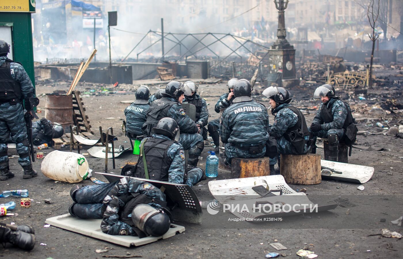 Майдан на Украине в 2014 Беркут