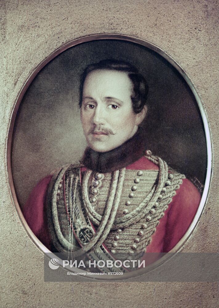 Репродукция картины "Портрет М.Ю. Лермонтова" | РИА Новости Медиабанк