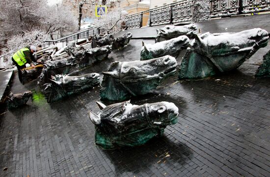 Снег в Москве | РИА Новости Медиабанк