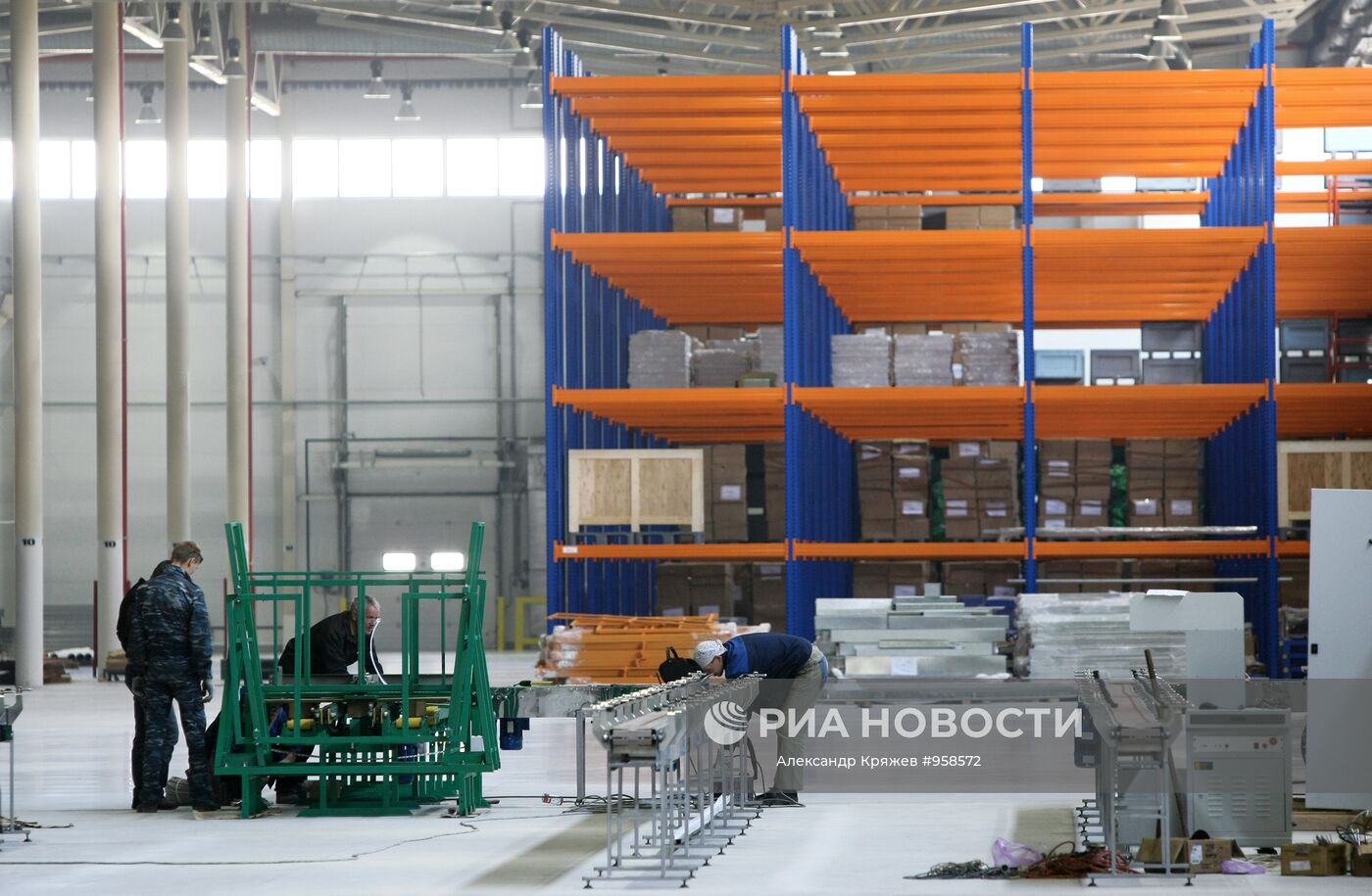 Строящийся завод литий-ионных батарей \"Лиотех\" | РИА Новости Медиабанк