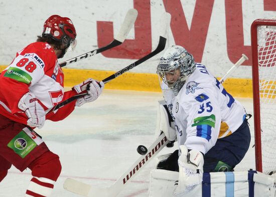 Хоккей. КХЛ. Матч \"Спартак\" - \"Барыс\" | РИА Новости Медиабанк