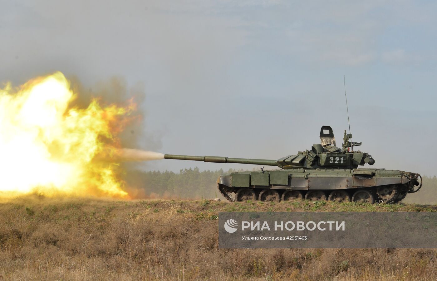 Учения танковых подразделений в Воронеже