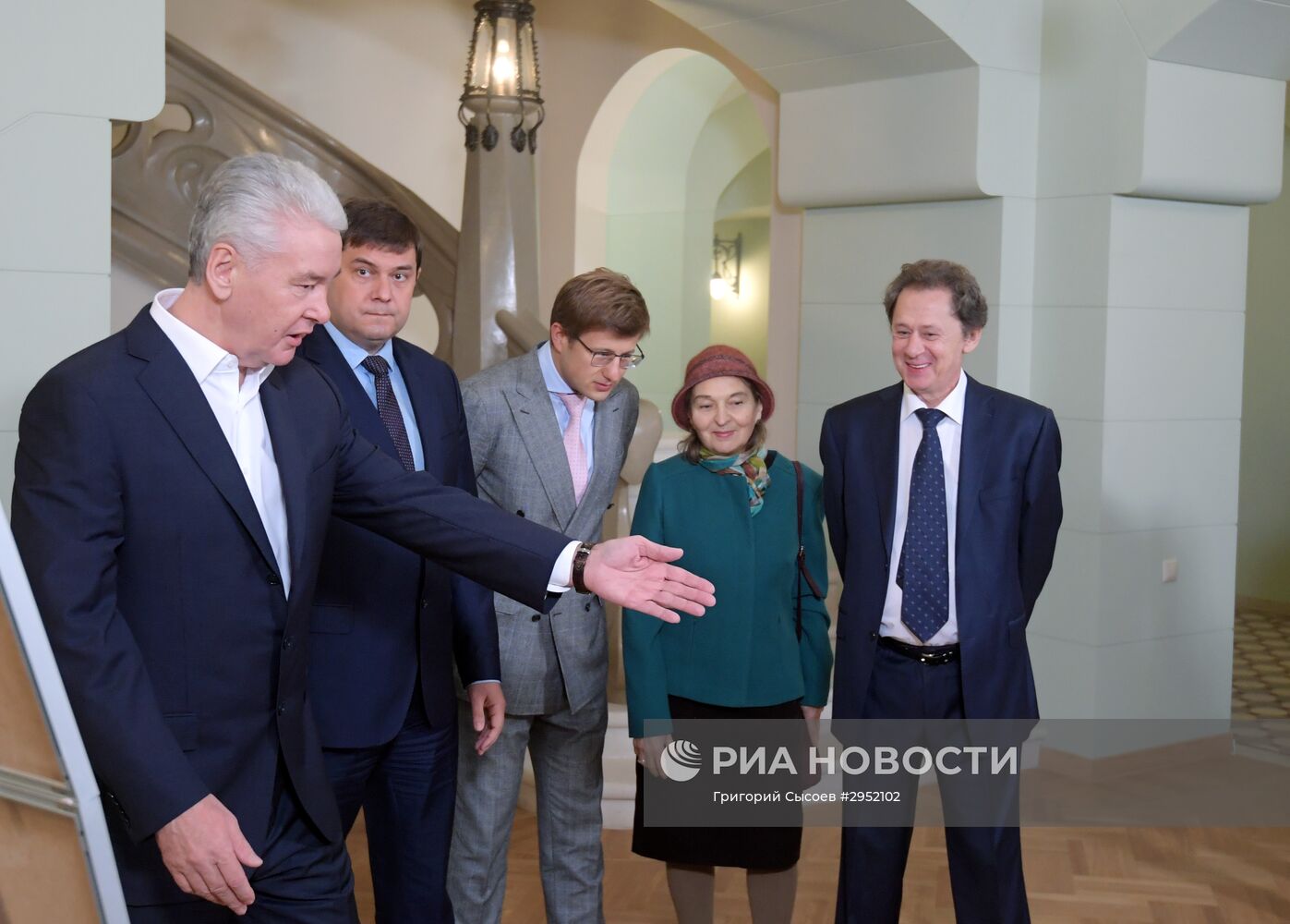 Мэр Москвы С. Собянин осмотрел реставрацию Скоропечатни А. Левенсона