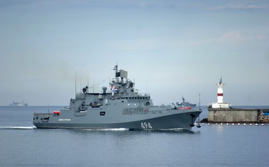 Сторожевой корабль "Адмирал Григорович" прибыл в порт Севастополя