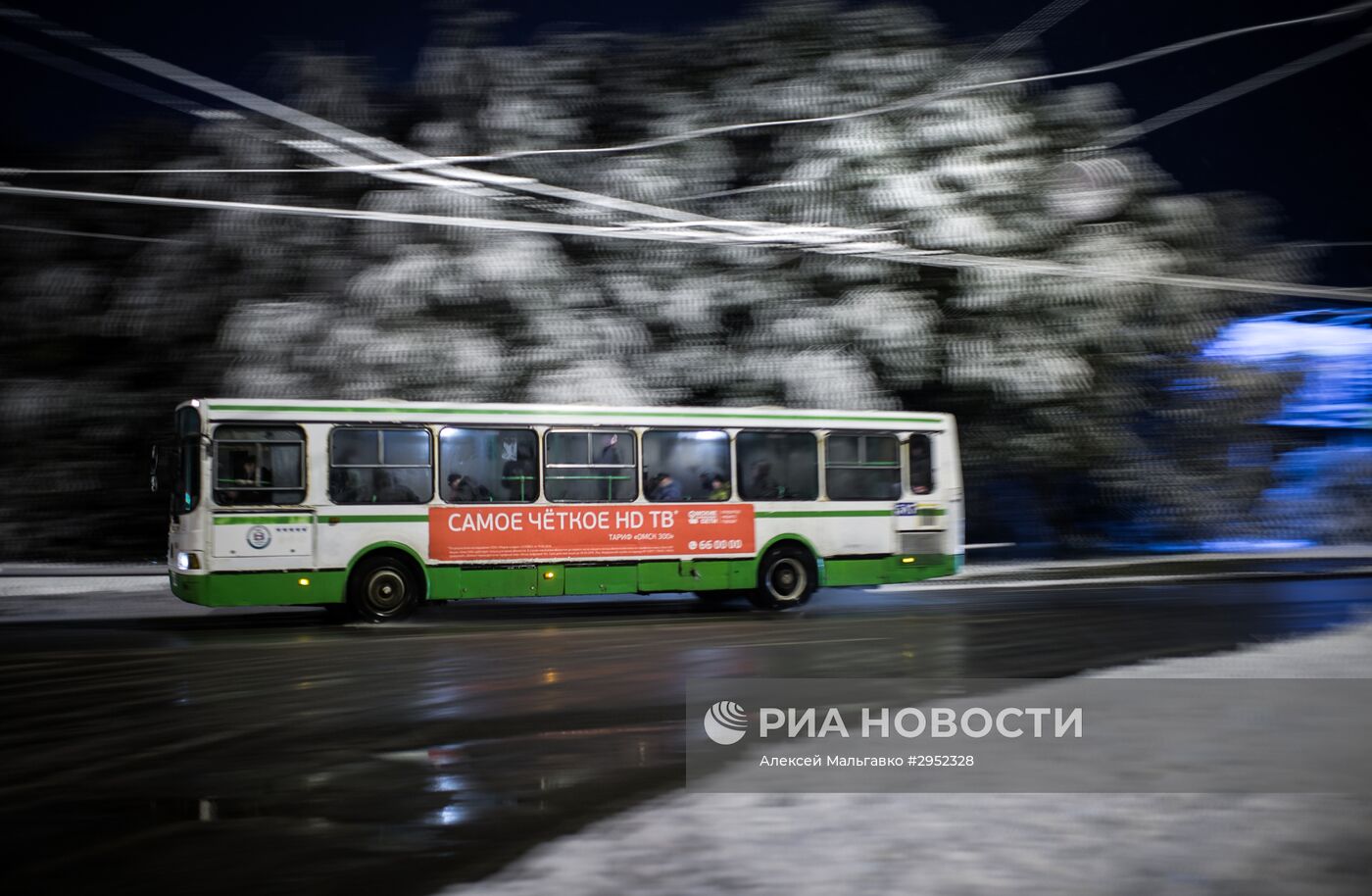 В Омске выпал первый снег