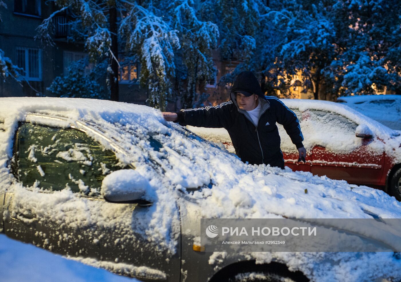 В Омске выпал первый снег