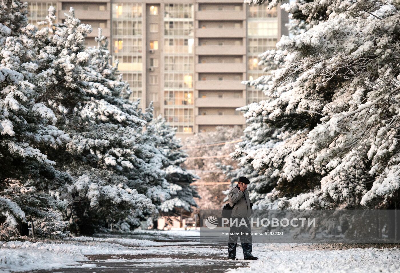 В Омске выпал первый снег